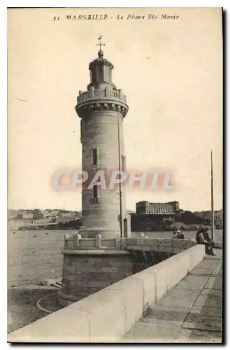 Ansichtskarte AK Marseille Le Phare Ste Marie