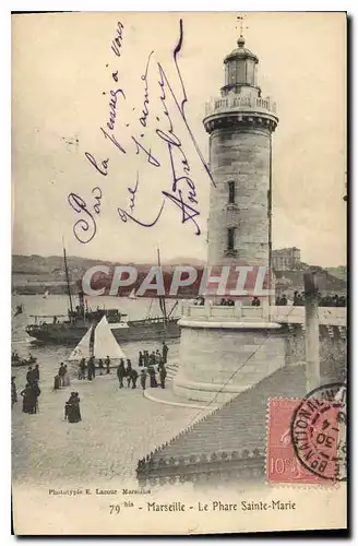 Cartes postales Marseille Le Phare Sainte Marie