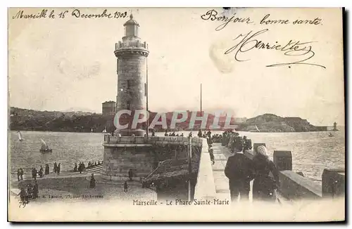 Cartes postales Marseille Le Phare Sainte Marie