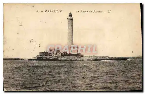 Cartes postales Marseille Le Phare du Planier Palmier