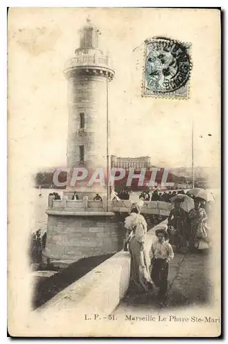 Ansichtskarte AK Marseille Le Phare Ste Marie