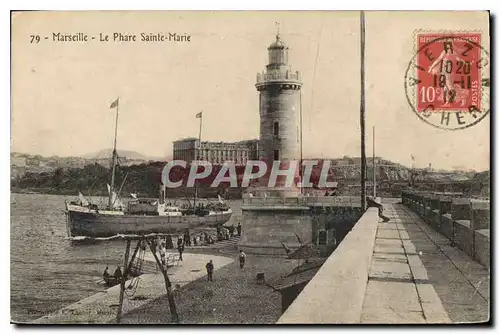 Cartes postales Marseille Le Phare Sainte Marie