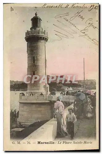 Cartes postales Marseille Le Phare Sainte Marie