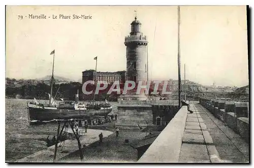 Ansichtskarte AK Marseille Le Phare Ste Marie