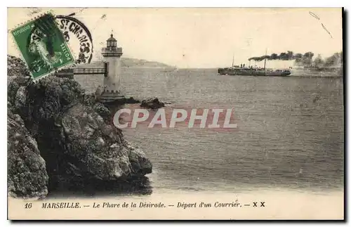 Ansichtskarte AK Marseille Le Phare de la Desirade