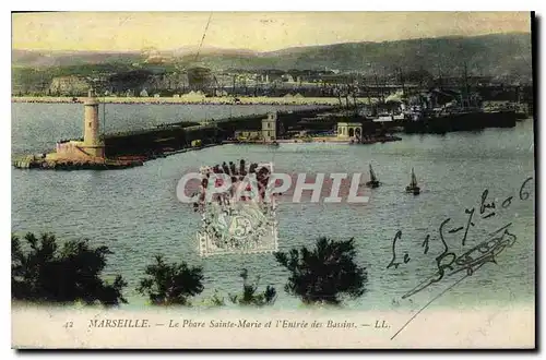 Cartes postales Marseille Le Phare Sainte Marie