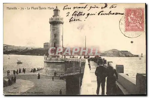 Cartes postales Marseille Le Phare Sainte Marie