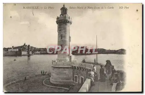 Cartes postales Marseille Le Phare Sainte Marie & Notre Dame de la Garde