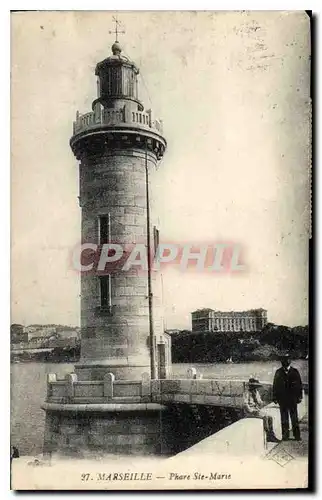 Ansichtskarte AK Marseille Phare Ste Marie