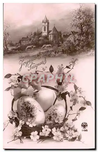 Cartes postales Joyeuses P�ques Fleurs