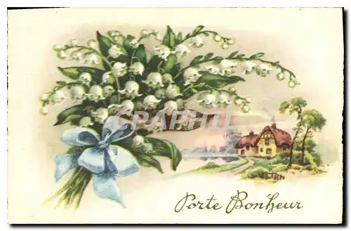 Cartes postales Fantaisie Fleurs Muguet