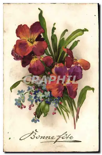 Cartes postales Fantaisie Fleurs