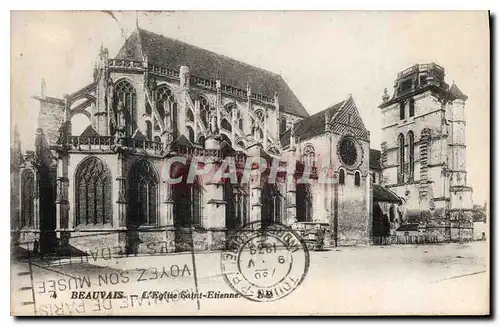 Cartes postales Beauvais L'Eglise Saint Etienne