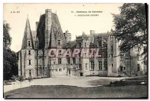 Cartes postales Chateaux du Calvados Fontaine Henry