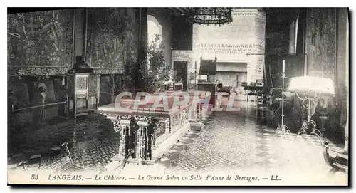 Cartes postales Langeais Le Ch�teau Le grand salon ou salle d'Anne de Bretagne