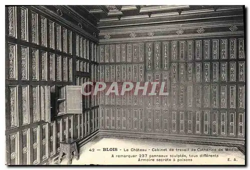 Cartes postales Blois Le Ch�teau Cabinet de travail de Catherine de Medicis