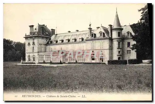 Cartes postales Rethondes Chateau de Sainte Claire