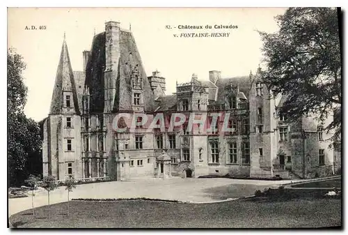 Cartes postales Chateau de Calvados Fontaine Henry