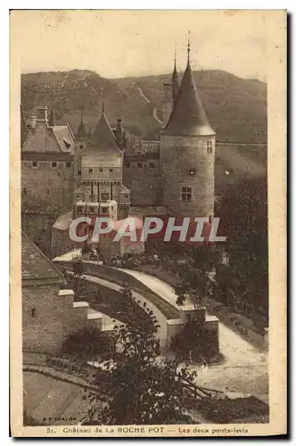 Cartes postales Chateau de La Roche Pot Les Deux ponts levis