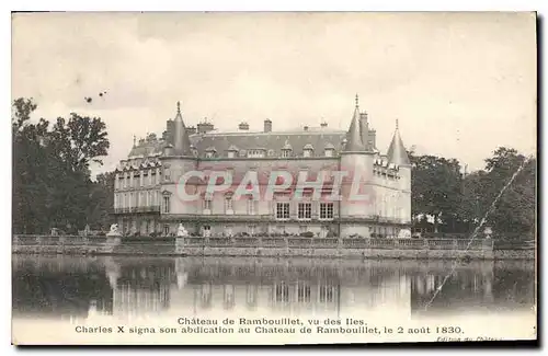 Ansichtskarte AK Chateau de Rambouillet vu des Iles