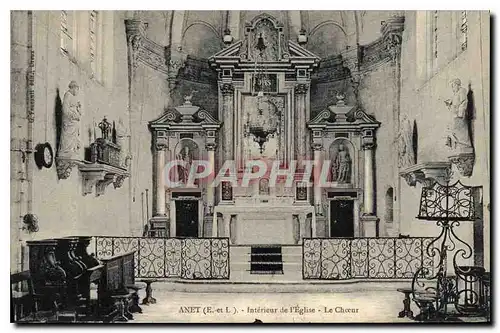 Ansichtskarte AK Anet (E et L) Interieur de l'Eglise Le Choeur