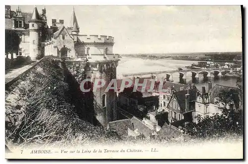 Ansichtskarte AK Amboise Vue sur la Loire de la Terrasse du Chateau