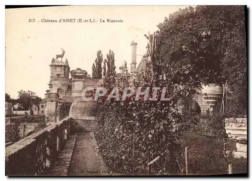 Cartes postales Chateau d'Anet (E et L) La Roseraie