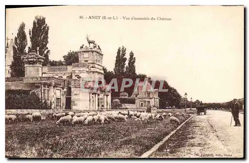 Cartes postales Anet (E et L) Vue d'ensemble du Chateau