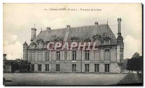 Cartes postales Chateau d'Anet (E et L) Vue prise de la Cour