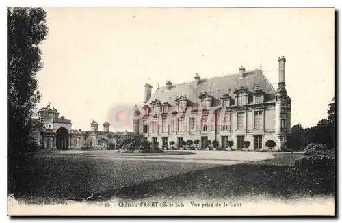 Cartes postales Chateau d'Anet (E et L) Vue prise de la Cour