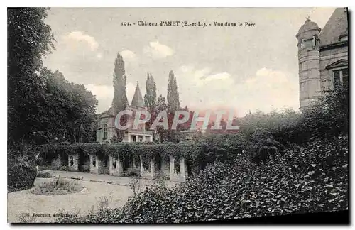 Cartes postales Chateau d'Anet (E et L) Vue dans le Parc