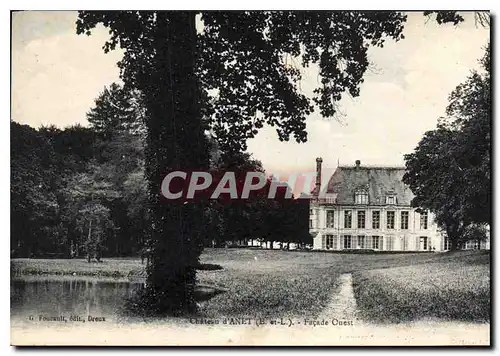 Cartes postales Chateau d'Anet (E et L) Facade Ouest