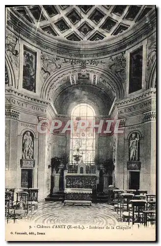 Cartes postales Chateau d'Anet (E et L) Interieur de la Chapelle