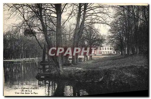 Cartes postales Chateau d'Anet (E et L) Une vue dans le Parc