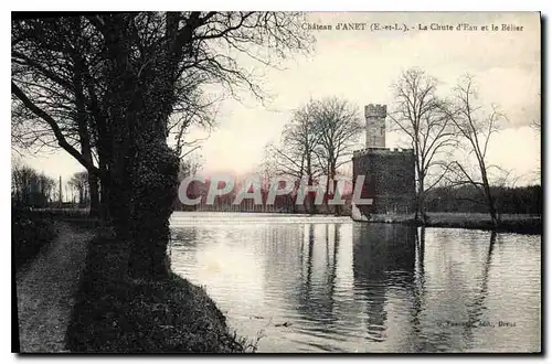 Cartes postales Chateau d'Anet (E et L) La Chute d'Eau et le belier