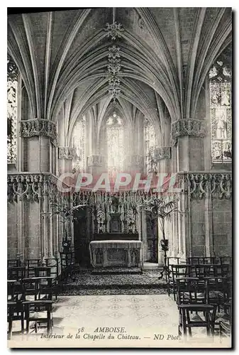 Cartes postales Amboise Interieur de la Chapelle du Chateau