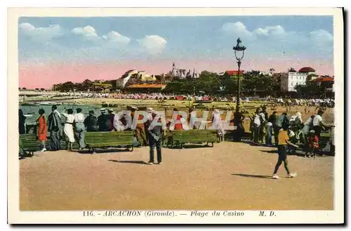 Cartes postales Arcachon (Gironde) Plage du Casino
