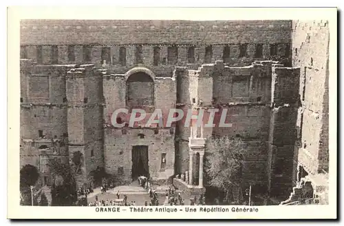 Cartes postales Orange Theatre Antique Repetition generale