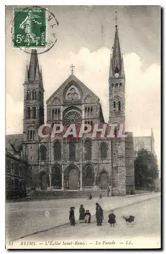 Cartes postales Reims L'Eglise Saint Remy