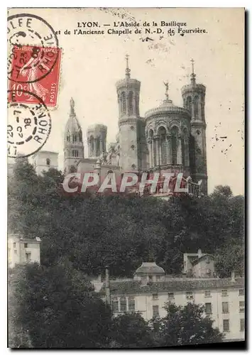 Ansichtskarte AK Lyon L'Abside de la Basilique et de l'Ancienne Chapelle de N D de Fourviere