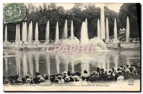 Ansichtskarte AK Versailles Le Bassin de Neptune un Dimanche de Grandes Eaux