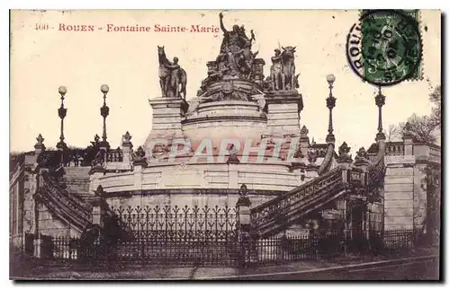 Cartes postales Rouen Fontaine Sainte Marie