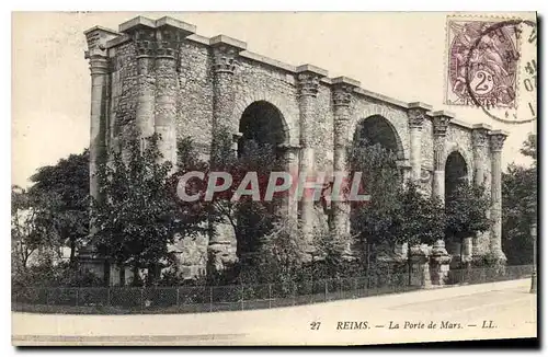 Ansichtskarte AK Reims La Porte de Mars