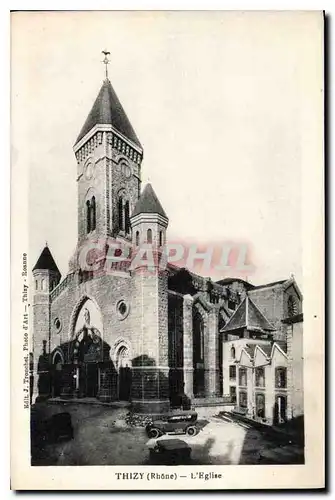 Ansichtskarte AK Thizy (Rhone) l'Eglise