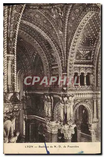 Cartes postales Lyon Basilique de N D de Fourviere