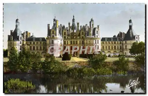 Ansichtskarte AK Chateau de Chambord Facade Nord et Jardins sur le Cosson