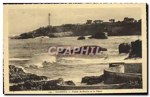 Ansichtskarte AK Biarritz Point St Martin et le Phare