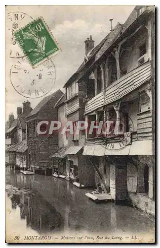 Cartes postales Montargis Maisons sur l'eau Rue du Loing