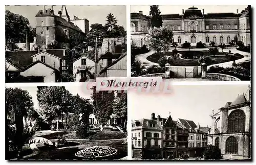 Ansichtskarte AK Montargis Le Ch�teau L'hotel de ville Jardin Duray Place Mirabeau