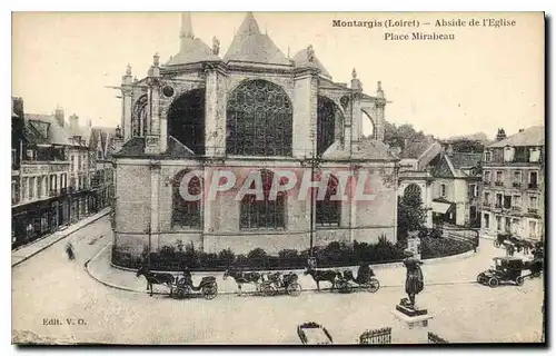 Ansichtskarte AK Montargis (Loiret) Abside de l'Eglise